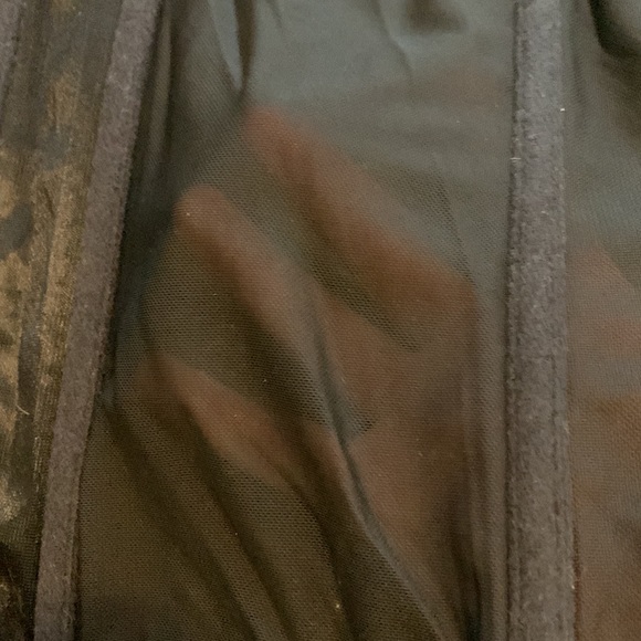 CACIQUE BUSTIER CORSET BLACK POLKA DOTS PINK BOW SEXY PLUS - Picture 7 of 8